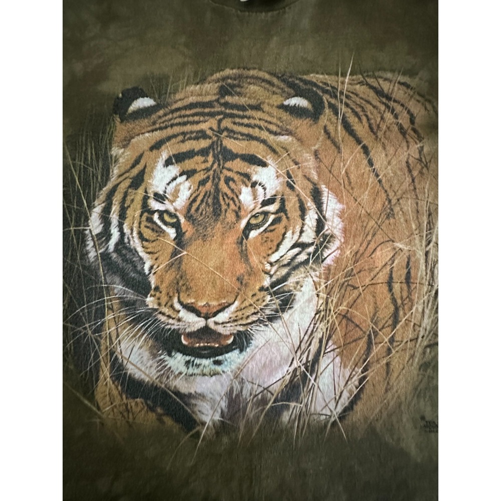 The Mountain Big Cat Rescue Tiger Graphic T-Shirt Tie Dye USA Made Adult M 1989 - Picture 3 of 5